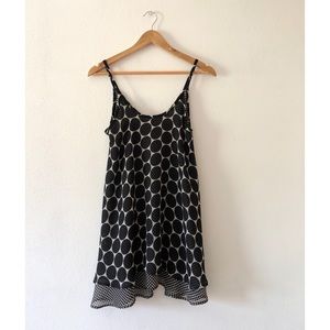 strappy printed cami dress